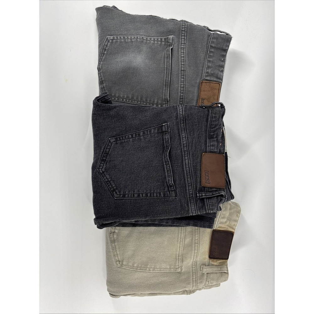 Vintage CCS Banks Skater Denim Jeans  3 Pr Bundle Skinny 34x32 Broke In